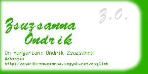 zsuzsanna ondrik business card